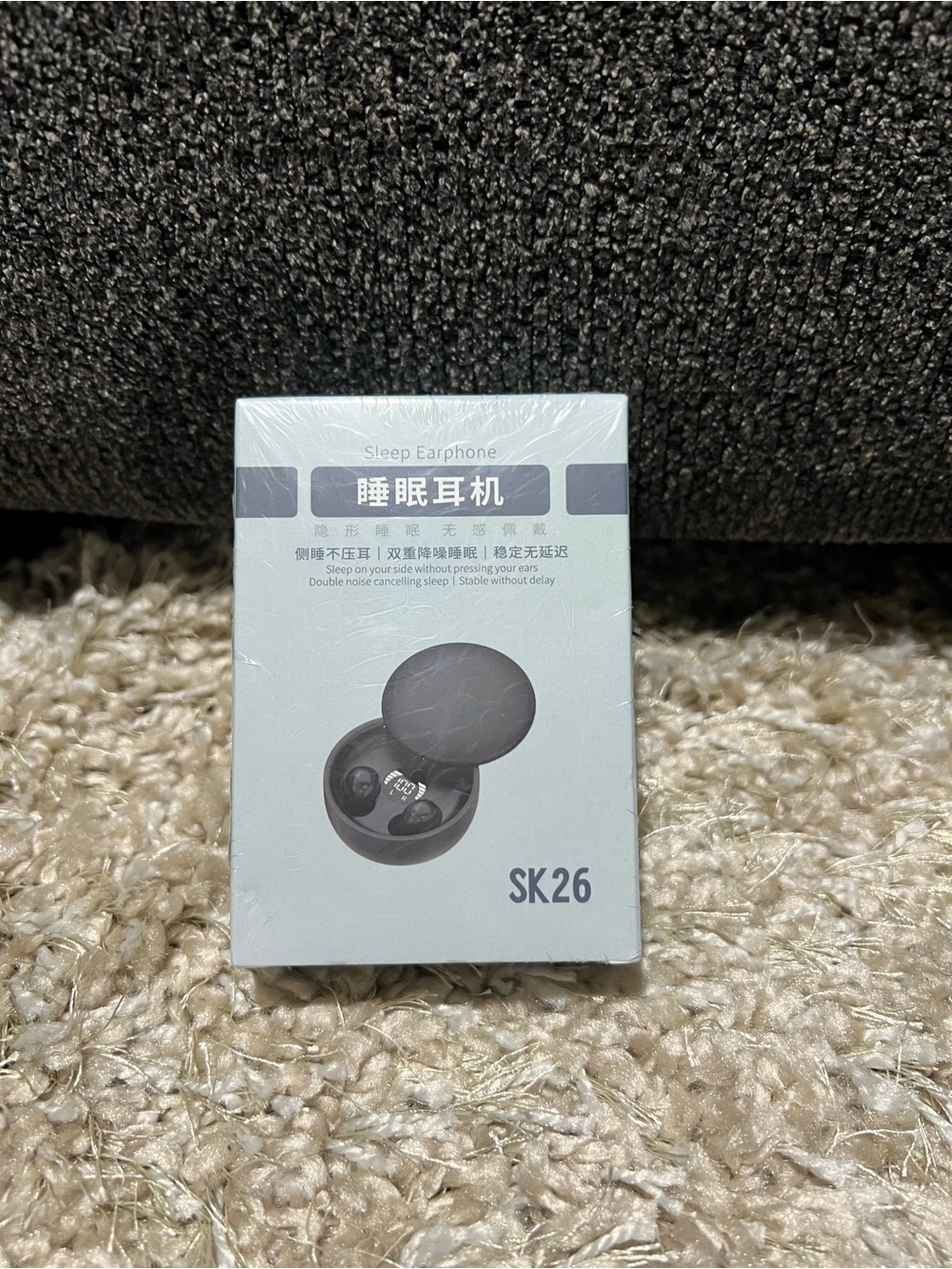 SK26 Sleep Earphone Wireless Earbuds - Light Gray